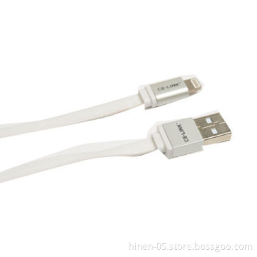 Lightning to USB Cable, White 8-pin Dock Connector to Micro USB Adapter